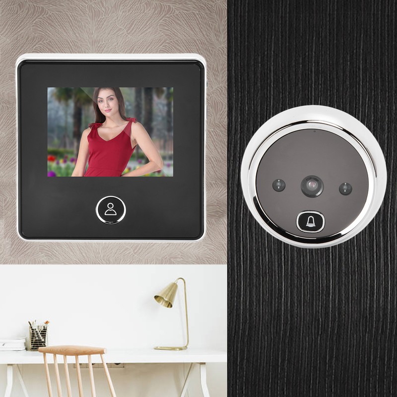 2.8in 0.3MP Digital Door Peephole Viewer Doorbell Camera 90° Wide