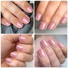 AddFavor 240pc/Pack Short Press on Nails Pink Short Square Fake