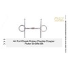 AK Full Cheek Rotary Double Copper Roller Snaffle Horsebit Riding