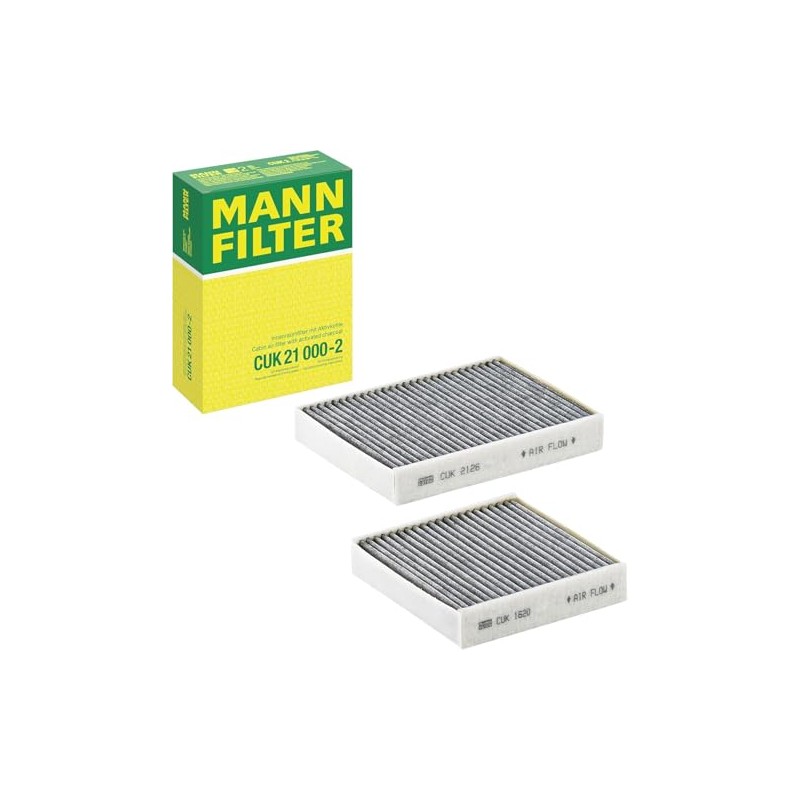 MANN PSA CUK21000-2 Fleshas Plus Air Conditioner Cabin Filter Peugeot