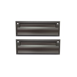 QCAA Solid Brass Mail Slot, with Solid Brass Interior Frame and Solid Brass Back Plate, 8-7/8''X2-7/8, ORB US10B(Oil-Rubbed Bronze), 1 Pack, Made in Taiwan