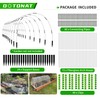 OOTONAT Garden Hoops for Raised Beds- Rust Free Fiberglass Frame