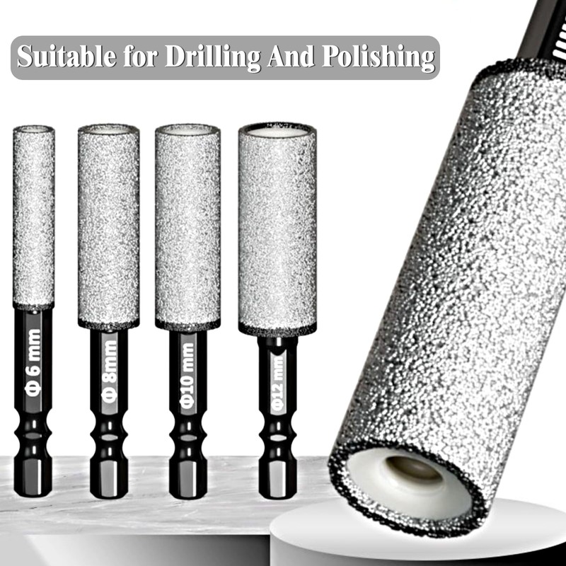 Diamond Drill Bits 10-Pack 10MM Dry Diamond Core Drill Bit