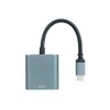 Blendend Konverter USB-C auf VGA, Aluminium, grau, 10 cm, ideal