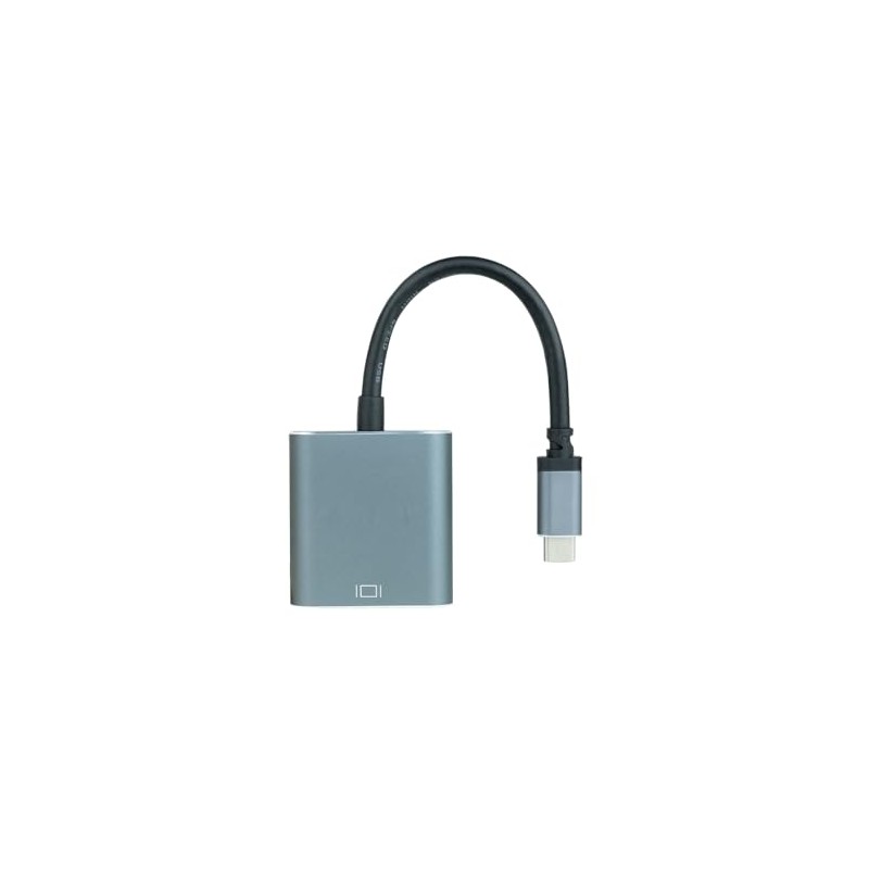 Blendend Konverter USB-C auf VGA, Aluminium, grau, 10 cm, ideal