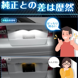 NEIFILES Volvo Car LED License Plate Light 3*5050 LED LED License Plate Light Specifically Designed for Volvo Volvo C30 XC60 XC70 XC90 S40 S60 S80 V50 V60 V70 Built-in Controller White