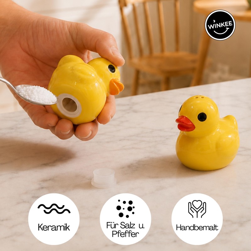 Winkee Ceramic Salt and Pepper Shaker Set