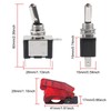 JUZITAO 6PCS Rocker Toggle Switch 12V 20A Heavy Duty Switch