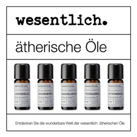 Essential Oils Set No. 3 (Basic Fragrances) of wesentlich. Oregano, Basil, Grapefruit, Mountain Pine, Clary Sage, Juniper Berry, Camphor and Mandarin - 100% Natural
