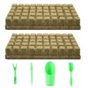 LONGHAO 50 + 4 x Wool Plant Stoppers, Rock Wool