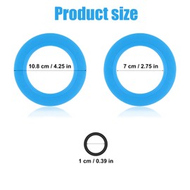 3 Pack Canister Flush Valve Seal, Upgraded Silicone American Standard 7301111-0070A Flush Valve Seal Kit Toilet Tank Gasket Replacement with O Ring for Champion 4 Eljer Titan 4