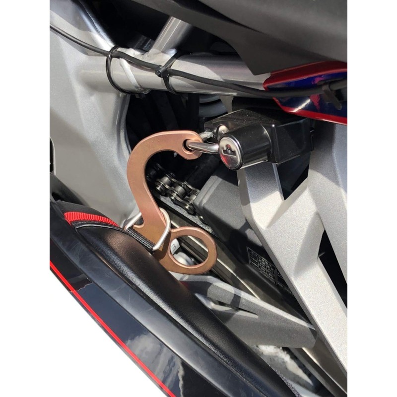 Kijima P00052 Motorcycle Helmet Lock Holder Helllock Assist α Copper,