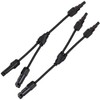 1 Pair Solar Y-Splitter Double with 30 cm Cable Photovoltaic