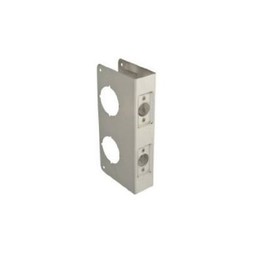 Don Jo 943-S-CW Wrap-Around, Lockset & Deadlock Plate 9" Silver 2-3/4" Bs