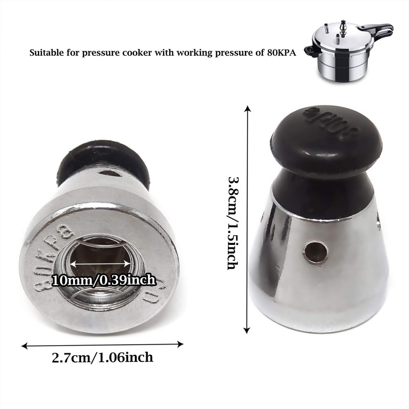 "Honbay 2PCS Universal Pressure Cooker Jigger Valve, 80KPA"