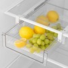 BIINONE Large Fridge Drawer Organizer 14in-20in Upgradation Refrigerator Undershelf Drawer,