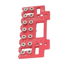 Shelf Pin Jig Aluminum Alloy Cabinet Hole Drilling Template Shelf Pin Drilling Jig for Woodworking Cabinet Hardware Jig