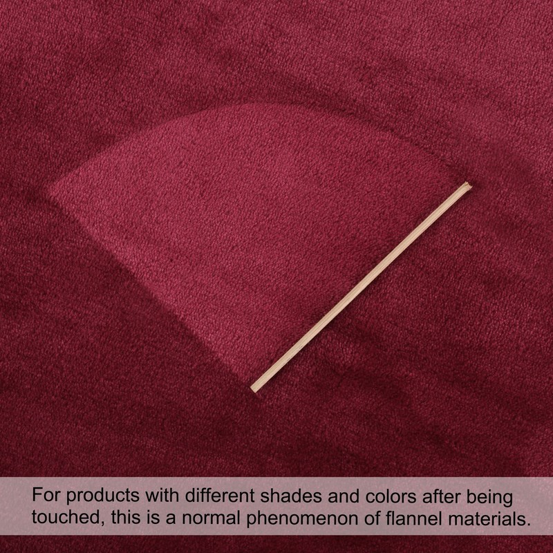 PiccoCasa Pet Dog Fluffy Fleece Bed Blanket, Burgundy 60cm x