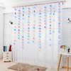 G2PLUS Iridescent Circle Streamer Garland: 16m Holographic Rainbow Hanging Paper