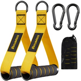 Gym Exercise Handles, Heavy Duty Exercise Handles - Grip Attachments for Cable Machine Pulleys, Gym Equipment, Resistance Bands, and Weight Lifting, Home Gym Add On Equipment