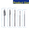 Vleant Wood Carving Drill Bits Set - 5 Pcs 1/8''