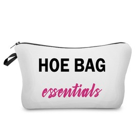 Livel lhood Hoe Bag Essentials Makeup Bag Cute Small Organizer Zipper Pouch Funny Hoe Essentials Cosmetic Pouch Christmas Prank Birthday Present for Women Friends Sisters