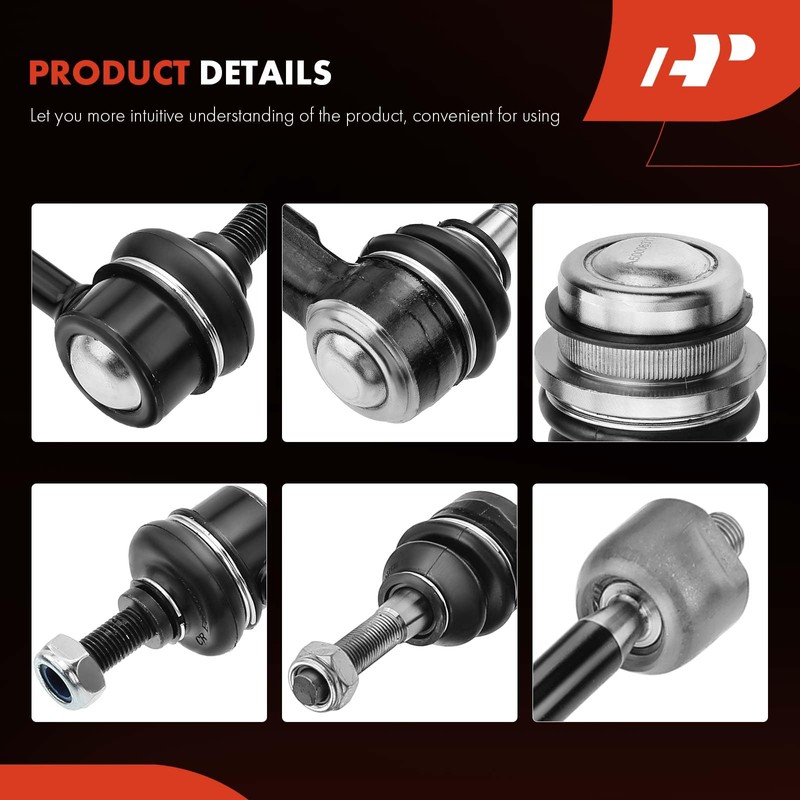 A-Premium Set of 8, Front Sway Bar Link, Lower Ball