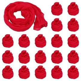 PATIKIL Nylon Stockings DIY Flower, 20Pcs Stocking Flower Fabric Material Tensile Silk Stocking Flowers for DIY Flower Making Wedding Crafts Home Decoration, Red