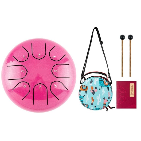 Steel Tongue Drum, Tongue Drum 6 Inch 8 Notes Hand