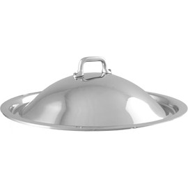 9.4-In Curved Domed Lid with Cast Stainless Steel Handle by Mauviel