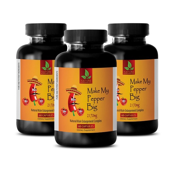 Maca Extract Powder Pills - Make My PEpPEr Big - Male Potency & Stamina - 3 Bot