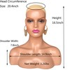 Voloria Realistic Female Mannequin Head with Shoulder Manikin PVC Head