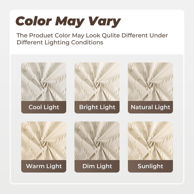 96inch Extra Long Beige Shower Curtain Modern Farmhouse Shower Curtain