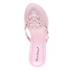Pierre Dumas Women's Limit-20 Thong Flip Flop Sandal (Light Pink,
