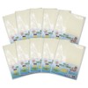 Tetote Waterproof Sheets, Dryer Safe, Double-Sided, Single Part, 10 Sheets,