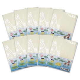 Tetote Waterproof Sheets, Dryer Safe, Double-Sided, Single Part, 10 Sheets, Safe, 3-Layer Smooth, Nursing, Rubber Sheets, 37.4 x 66.9 inches (95 x 170 cm), Heat Resistant, Long Lasting, Electric