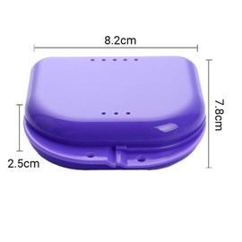 Orthodontic Retainer Box Sport Mouth Case Dental Denture Teeth Guard Storage Blue