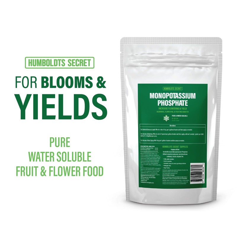Humboldts Secret 0-52-34 Monopotassium Phosphate | Bloom Booster, Increase Blooming