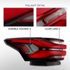 Gefitway Tail Light Assembly Compatible with 2022 2023 Chevy Traverse,
