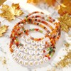 SHINUS BOHO Initial Gold Beaded Flower Fall Bracelet Stack for