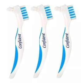 Cofident Kit De 3 Cepillos Dentales Para Dentadura Confident