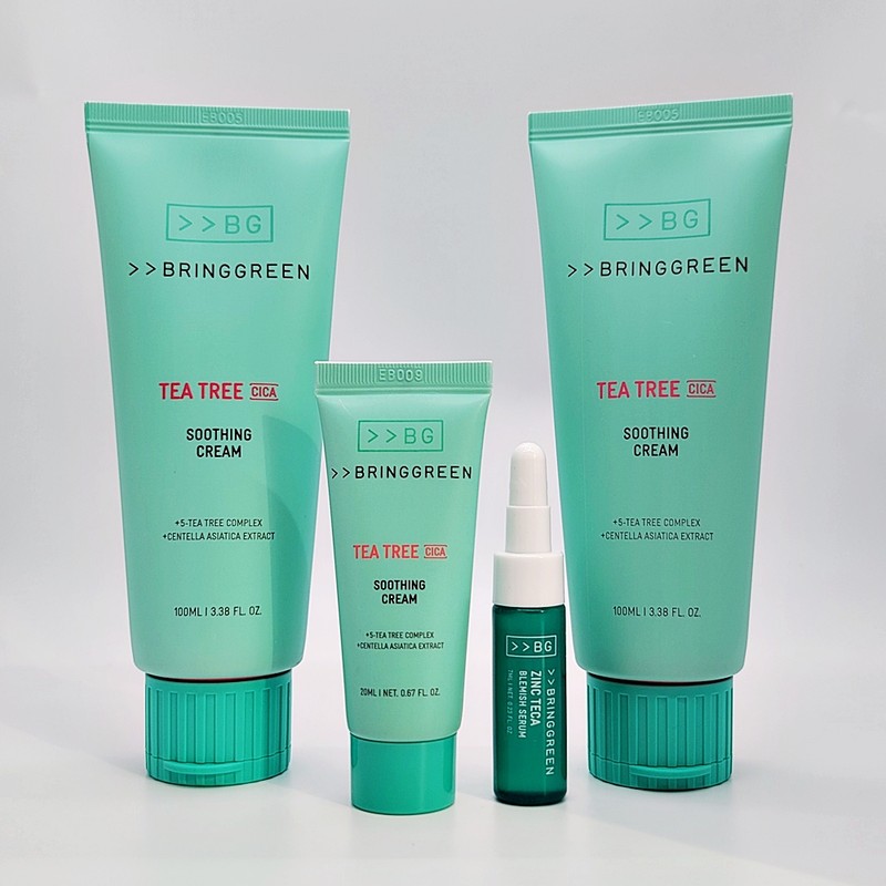 Bring Green Tea Tree Cica Soothing Cream Plus 100ml+100ml Double