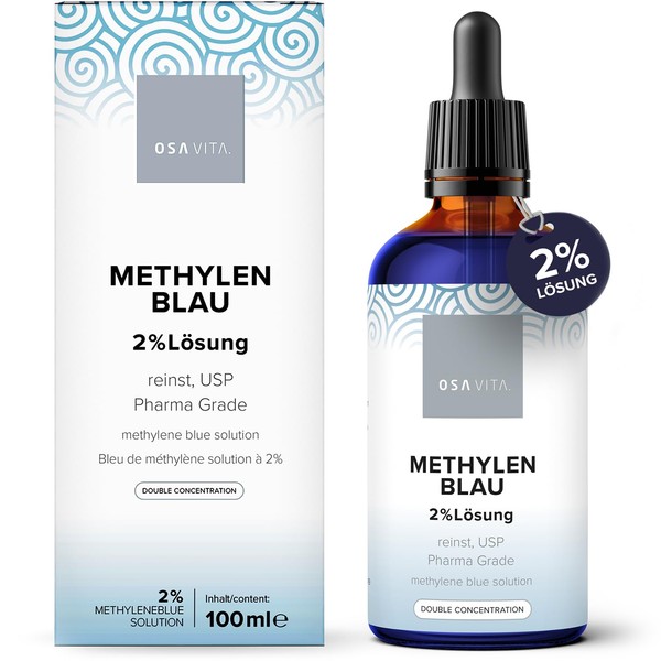 OSAVITA® Methylene Blue Solution 2% with Pipette, Pure USP, Double