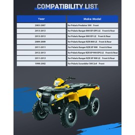 ECCPP 4PCS 4x156 Wheel Spacers Lug Centric 1" 4 Lug for Polaris Sport 400L 1994-1999 | for Polaris Xplorer 300 4x4 1996-1999 | for Polaris Xplorer 400L 1996-1998