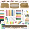 Estuche Lápices Capacidad 100 Lapiceras Escolar Organizador