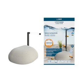 Love Aquatics Aquarium Fish Tank/Terrarium Internal Filter Stone Ornament Design (380L/h (Tanks up to 80L))