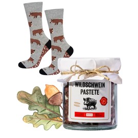 soxo Glass Socks Women's Gifts For Men Socks Gift For Women 2 Sizes, wild boar pate