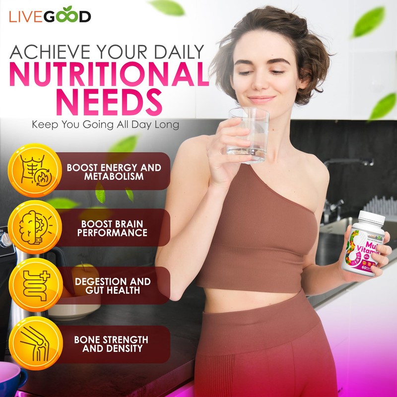 LIVEGOOD™ Women's Bio-Active Complete Multivitamin with Iron, Vitamin A, B12,