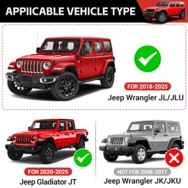 Utiiy Center Console Hanging Organizer for 2018-2025 Jeep Wrangler JL JLU 4XE/Gladiator JT Center Console Armrest Box Storage Tray for Wrangler&Gladiator(Hanging+Center Console Armrest Organizer)