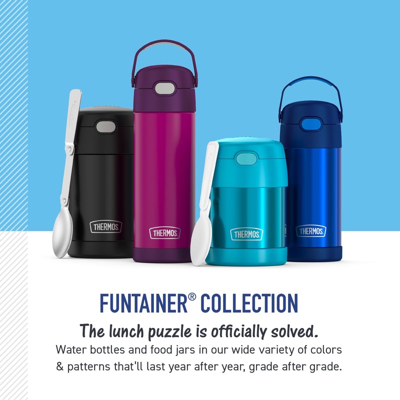 THERMOS FUNTAINER 16 Ounce Stainless Steel Vacuum Insulated Bottle with